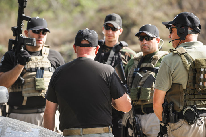 training of anti-terrorist unit